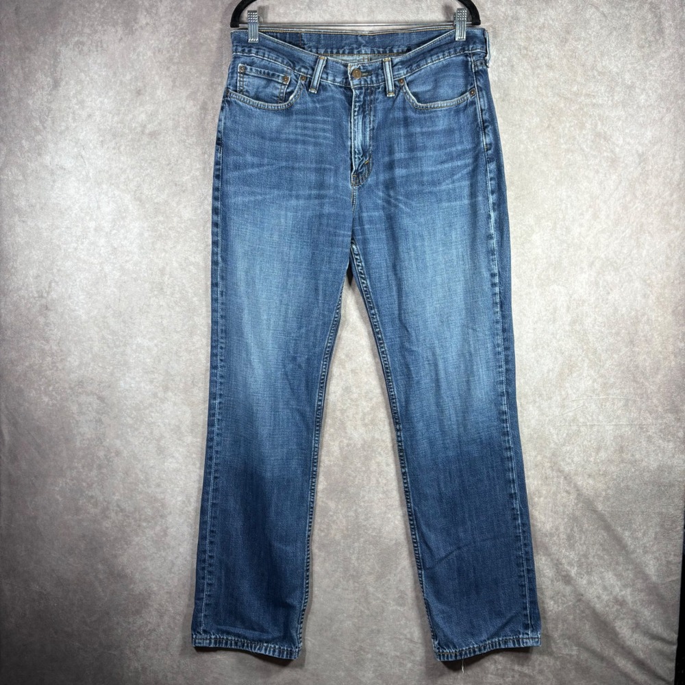 Levi's Jeans Men 34x32 Blue 514 Straight Fit Denim Medium Wash‎ Casual Everyday
